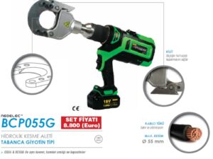Hidrolik Kesme Aleti Tabanca Giyotin Tipi BCP055G
