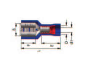 10-Full İzoleli Ekstra Yüksüklü Erkek Geri Dönüslü Disi Kablo Ucu