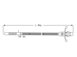 Distanslı Kablo Bağı
