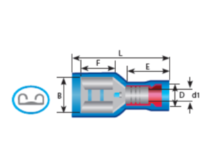 6-Full İzoleli Ekstra Yüksüklü Faston Kablo Uçları