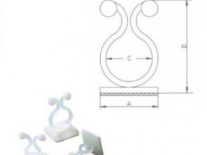 Tabanı Yapışkanlı Bükülebilir Klips